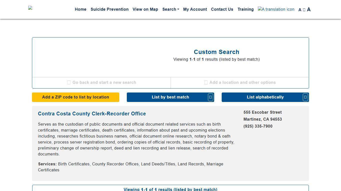 Contra Costa Crisis Center